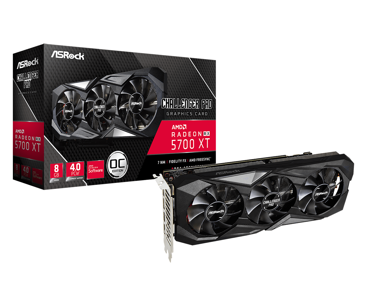 ASRock > AMD Radeon™ RX 5700 XT Challenger Pro 8G OC