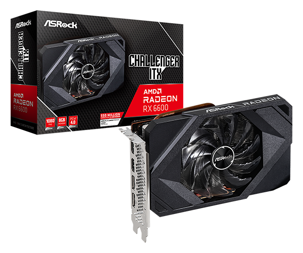 ASRock > AMD Radeon™ RX 6600 Challenger ITX 8GB