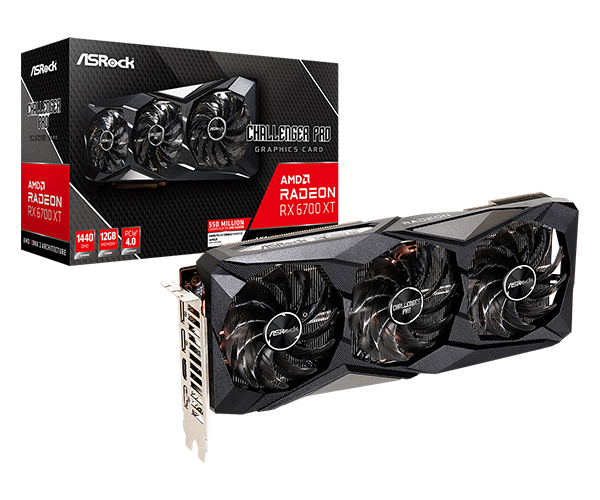 ASRock > AMD Radeon™ RX 6700 XT Challenger Pro 12GB