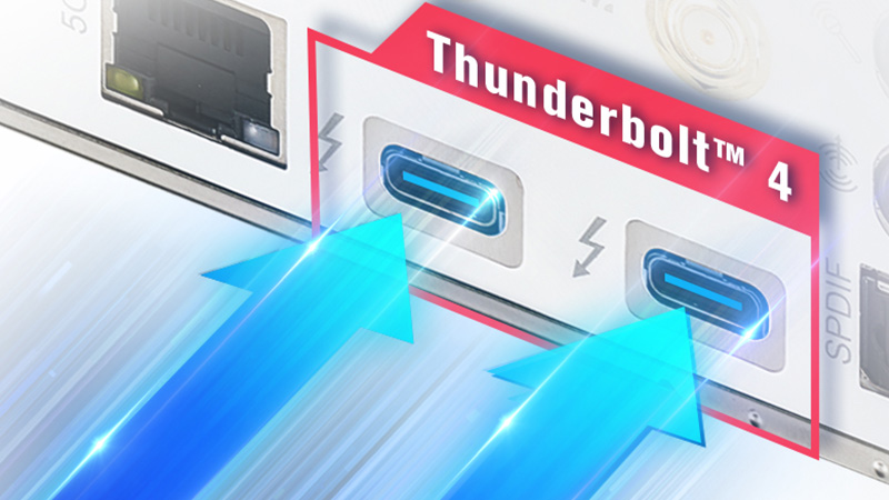 Dual Thunderbolt™ 4/USB4 Type-C