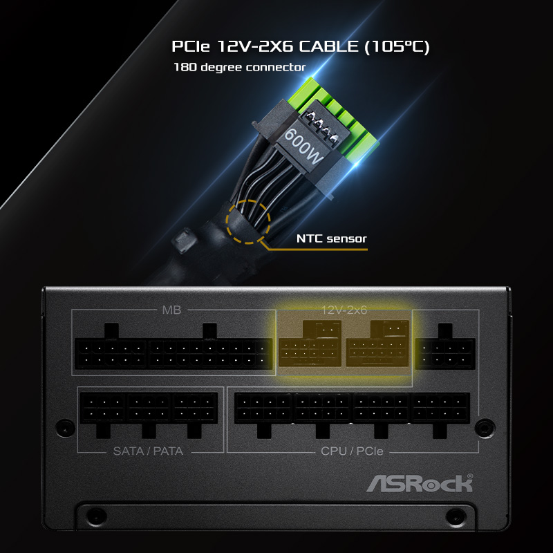 PSU Native PCIe 12V-2x6 Cable