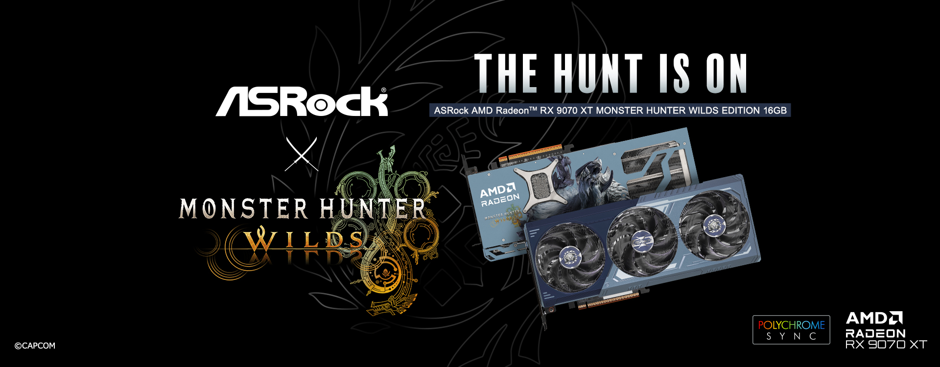 Radeon™ RX 9070 XT Monster Hunter Wilds Edition 16GB