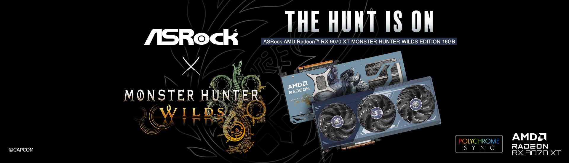 Radeon™ RX 9070 XT Monster Hunter Wilds Edition 16GB