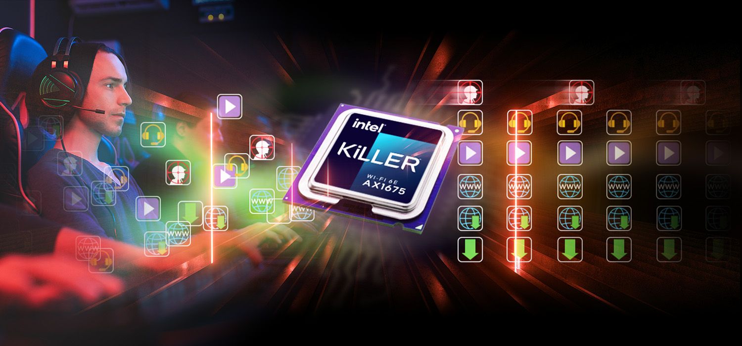 Killer™ Wi-Fi 6E 802.11ax