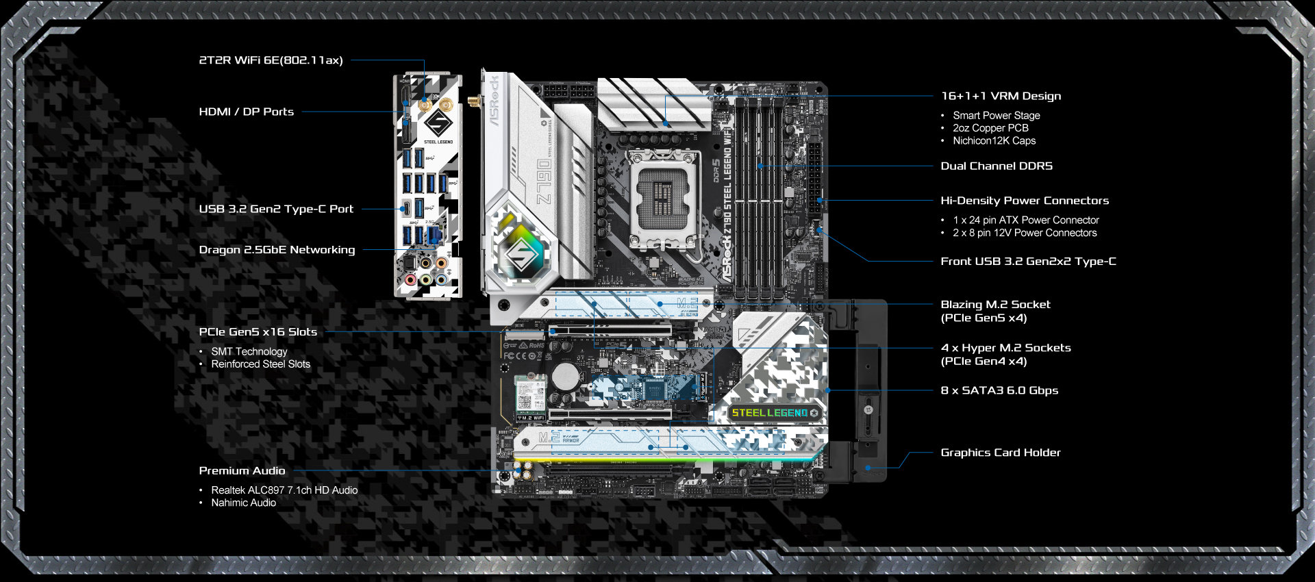 Z790 Steel Legend WiFi + i9-13900KF +メモリ | RAGNA.BY