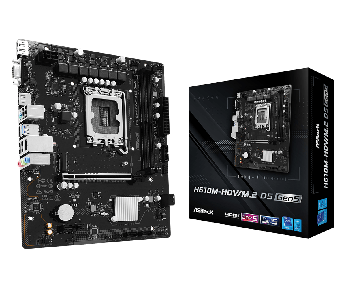 ASRock > H610M-HDV/M.2 D5 Gen5