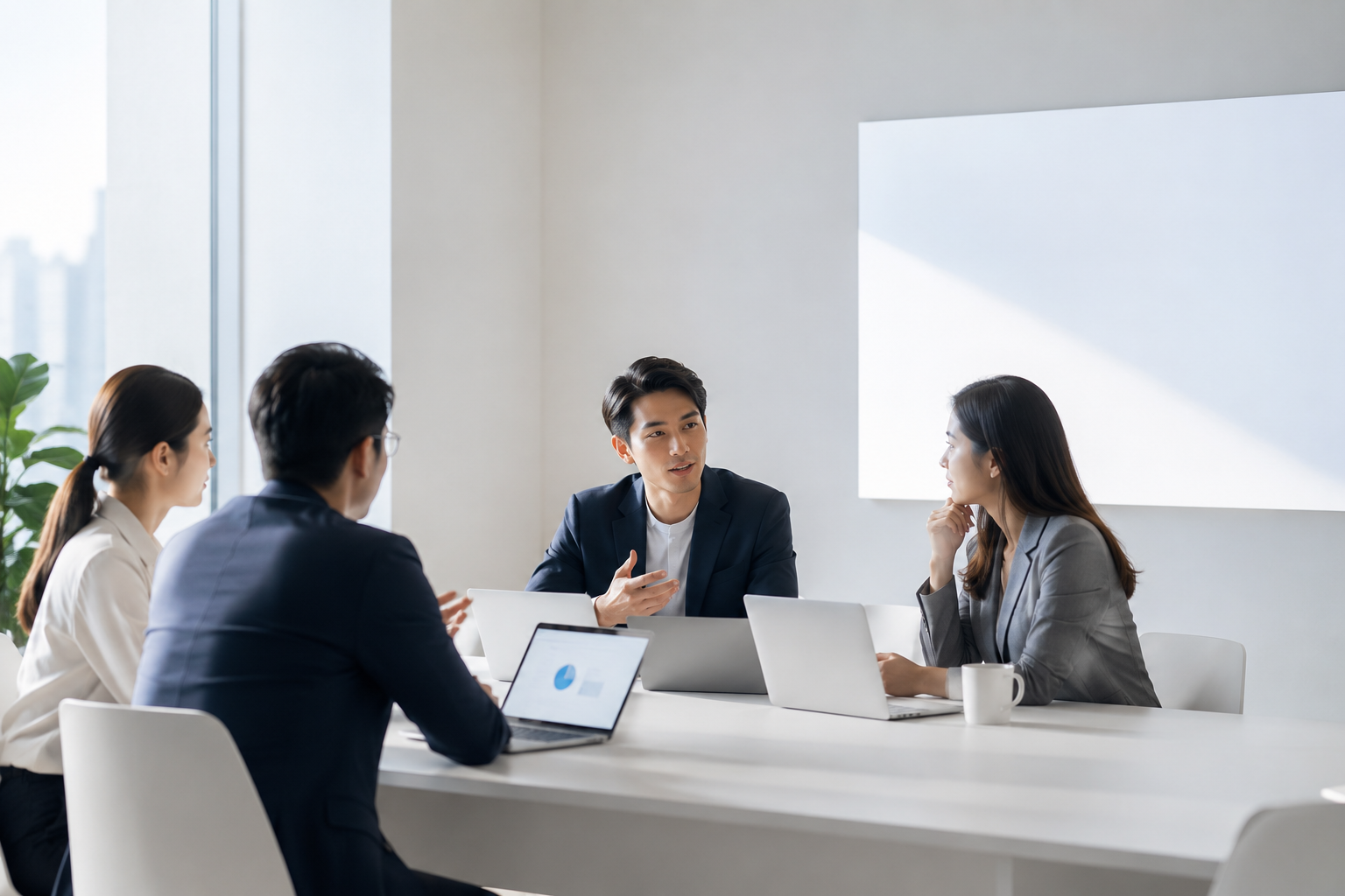 ASRock AI Center 顧問與企業團隊會議討論