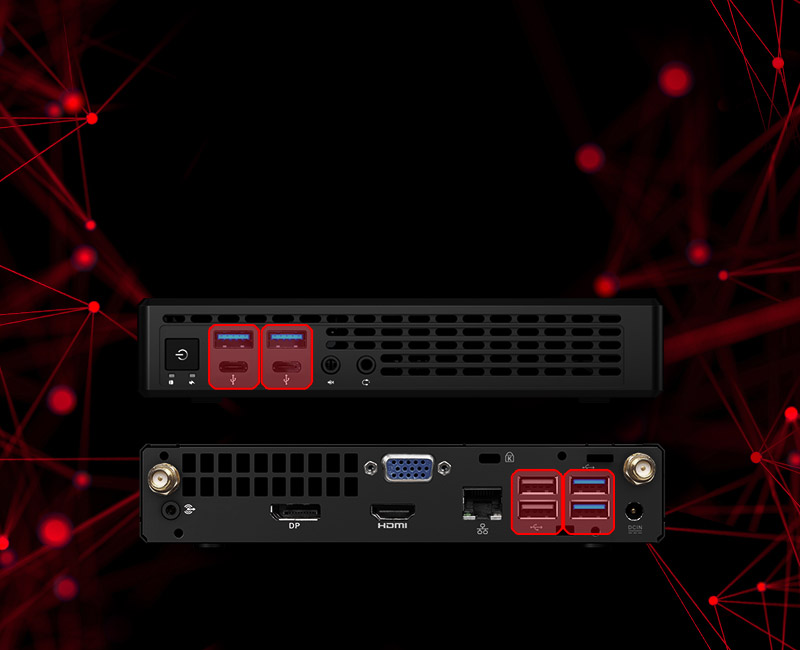 JupiterX300 Rich USB Connectivity