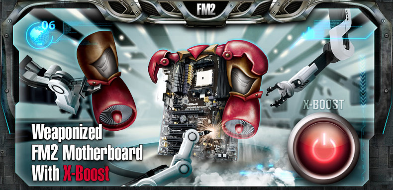 Weaponized FM2 MB with X-Boost