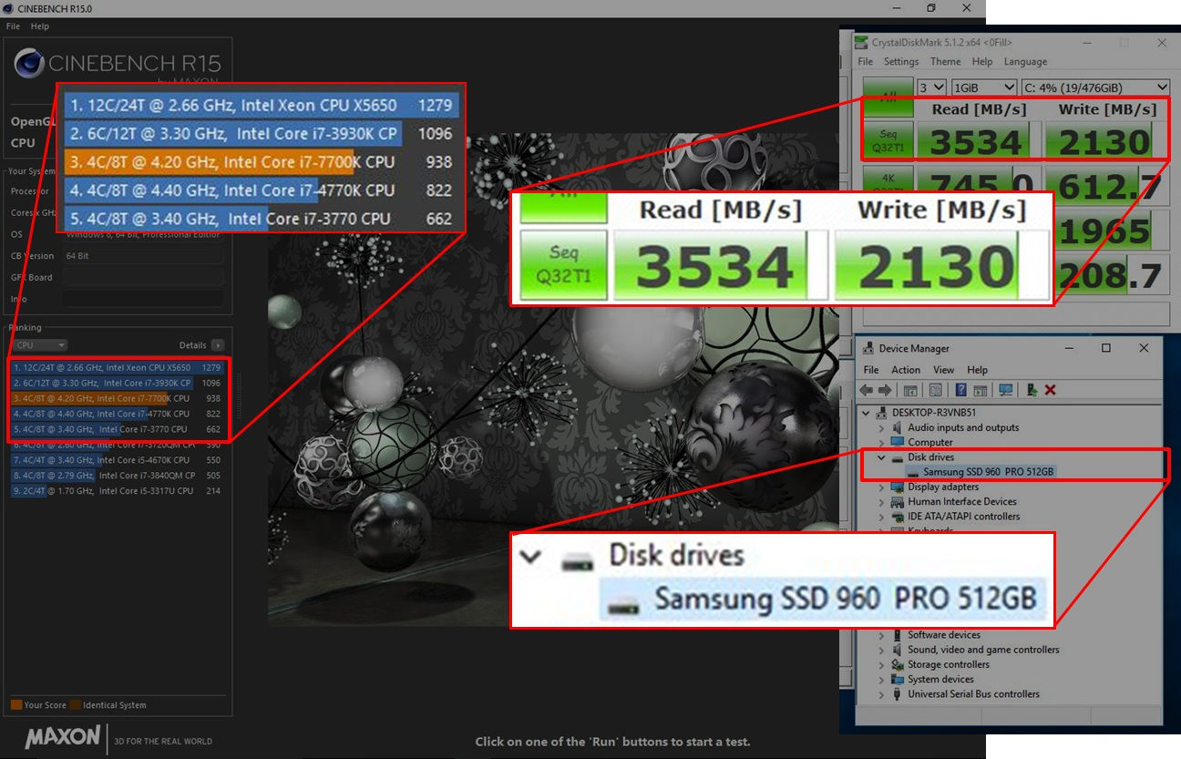 Cinebench R15 Screenshot