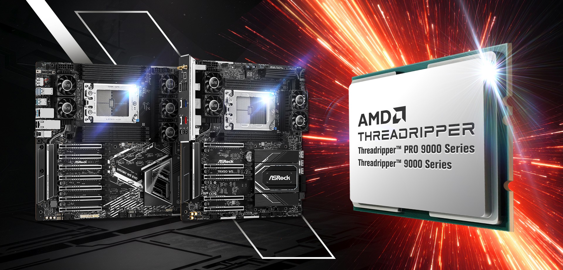 ASRock Workstation Motherboards Now Fully Support AMD Ryzen™ Threadripper™ Pro 9000 / Threadripper™ 9000 Series Processors