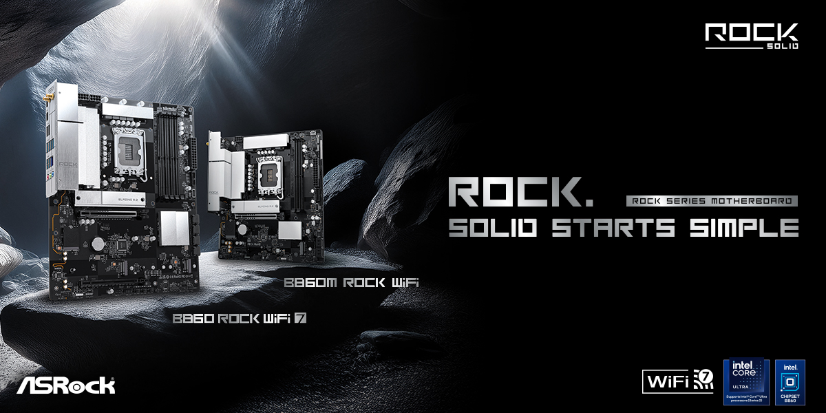 Solid Starts Simple, ASRock Introduces the All New Rock Series Motherboards