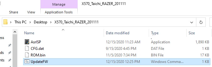 2nd Execute UpdateFW.cmd